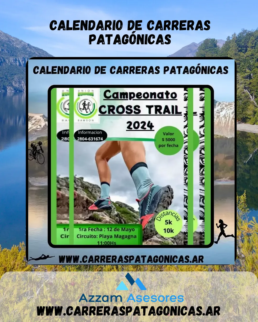 Flyer de 1° Fecha: Campeonato Cross Trail 2024