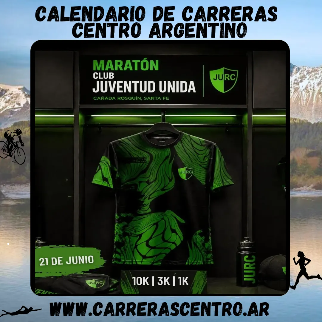 Flyer de 1° Maratón Club Juventud Unida 2026