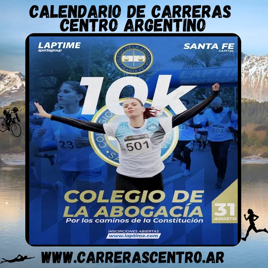 Flyer de 10K Colegio de Abogacía 2025