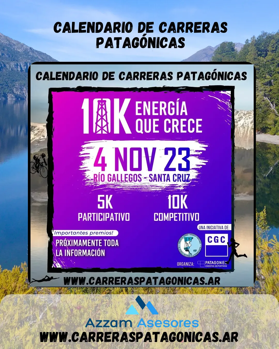 Flyer de 10K Energía que Crece 2023
