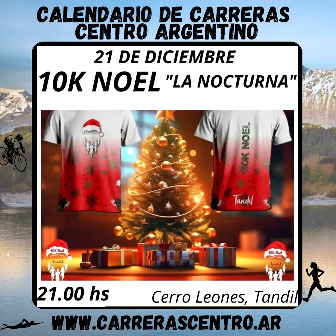 Flyer de 10K Noel «La Nocturna» 2024