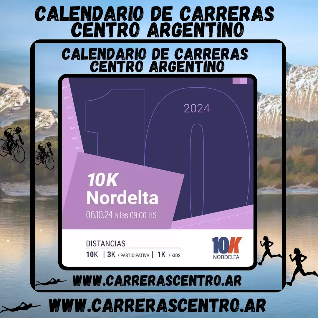 Flyer de 10K Nordelta 2024