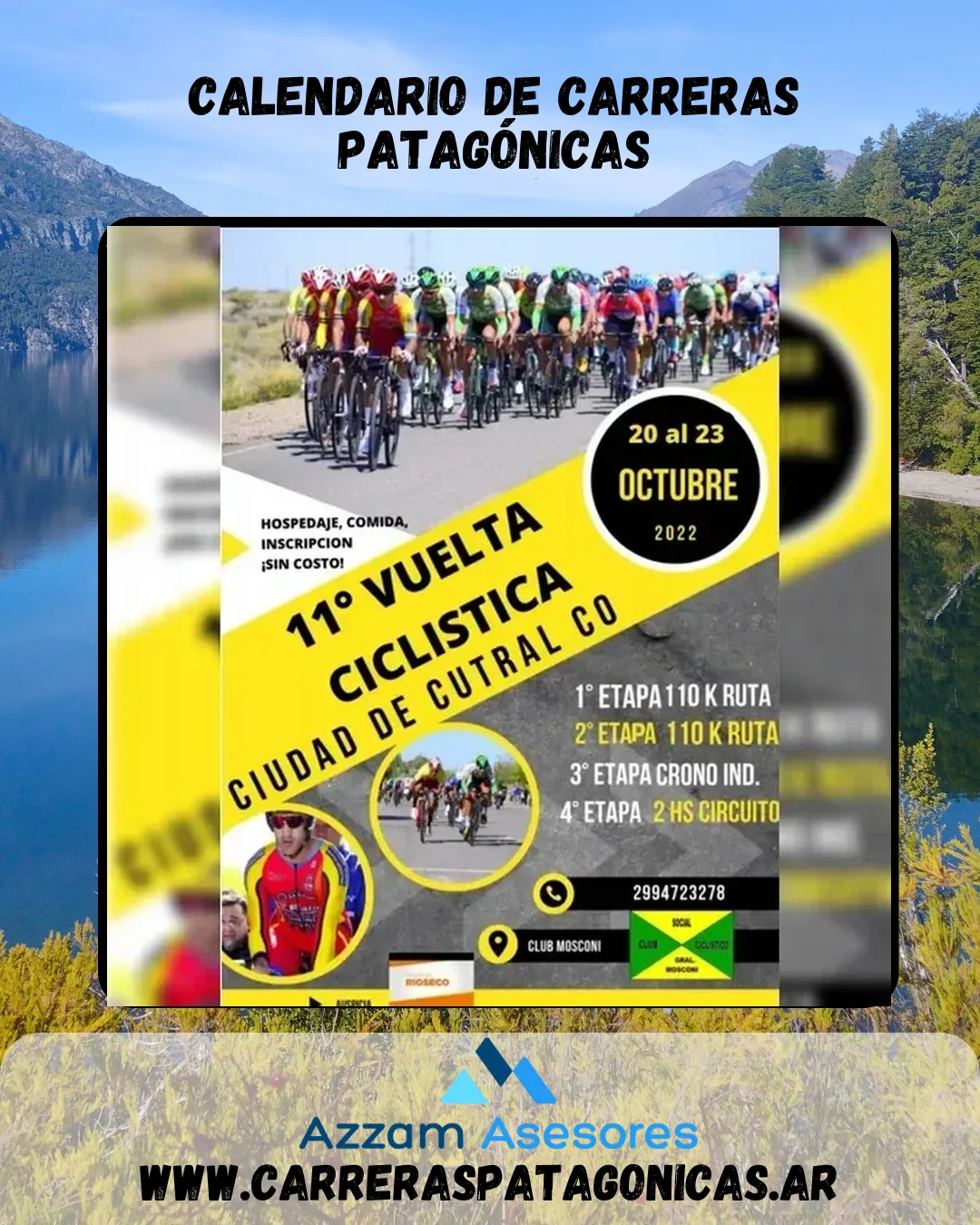 Flyer de Vuelta Ciclista Ciudad de Cutral-Co 2022