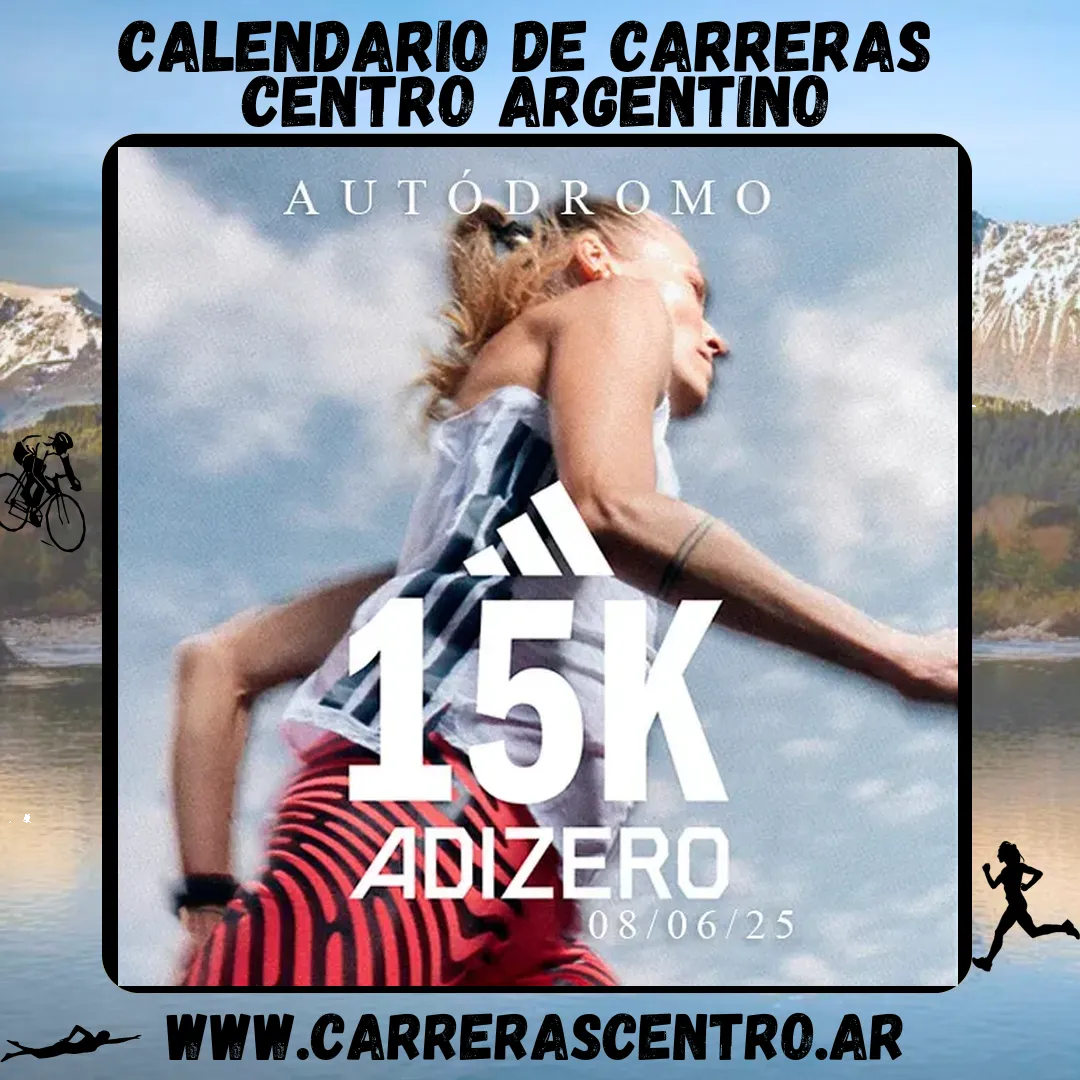 Flyer de 15K Adizero 2025