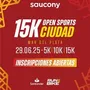 Flyer de 15K Open Sports Ciudad 2025