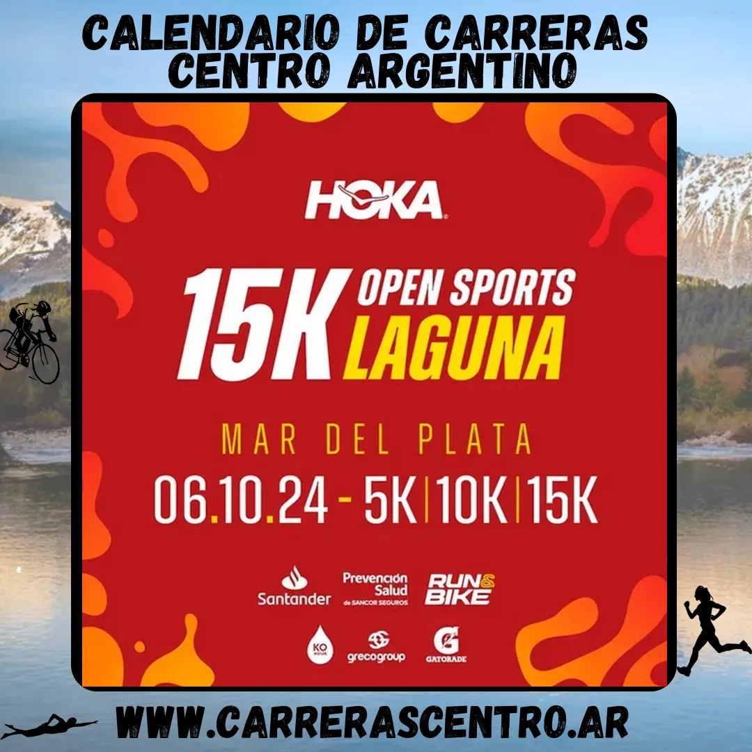Flyer de 15K Open Sports Laguna 2024