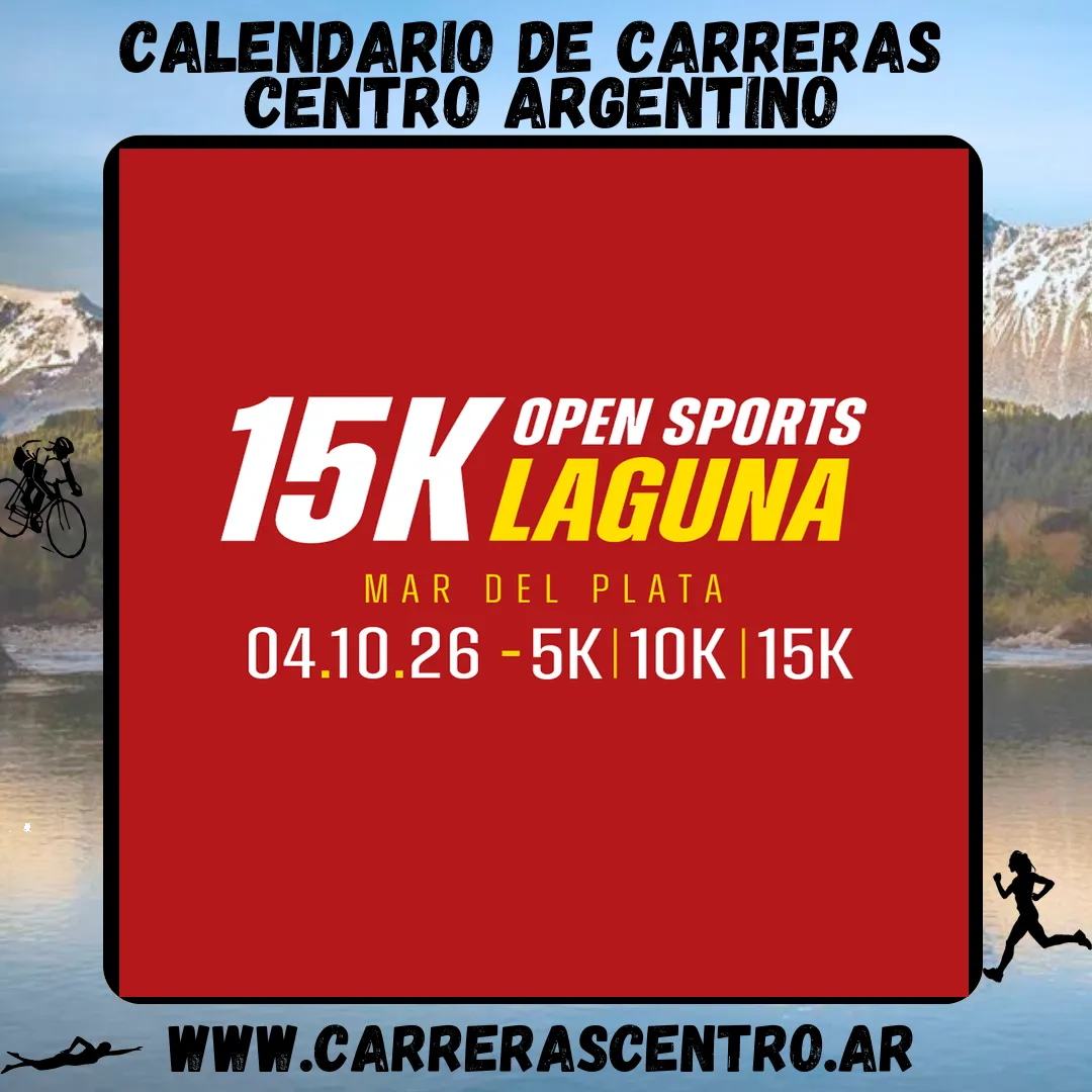 Flyer de 15K Open Sports Laguna 2026