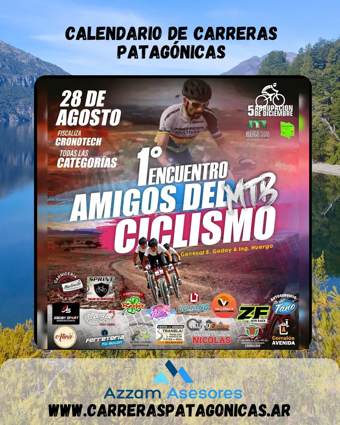 Flyer de 1er ENCUENTRO MTB AMIGOS DEL CICLISMO 2022