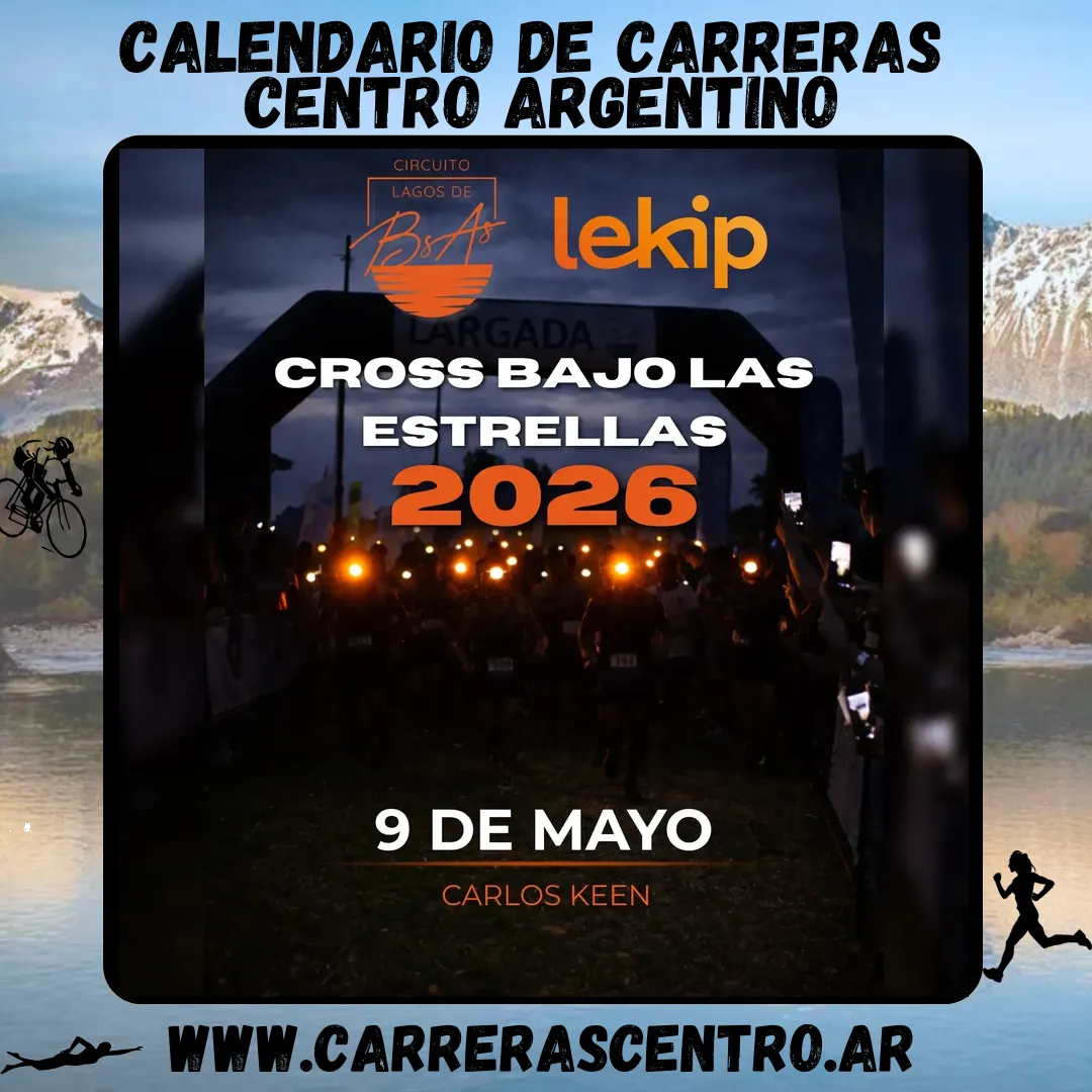Flyer de 1er Fecha del Cross Bajo las Estrellas en Carlos Keen 2026