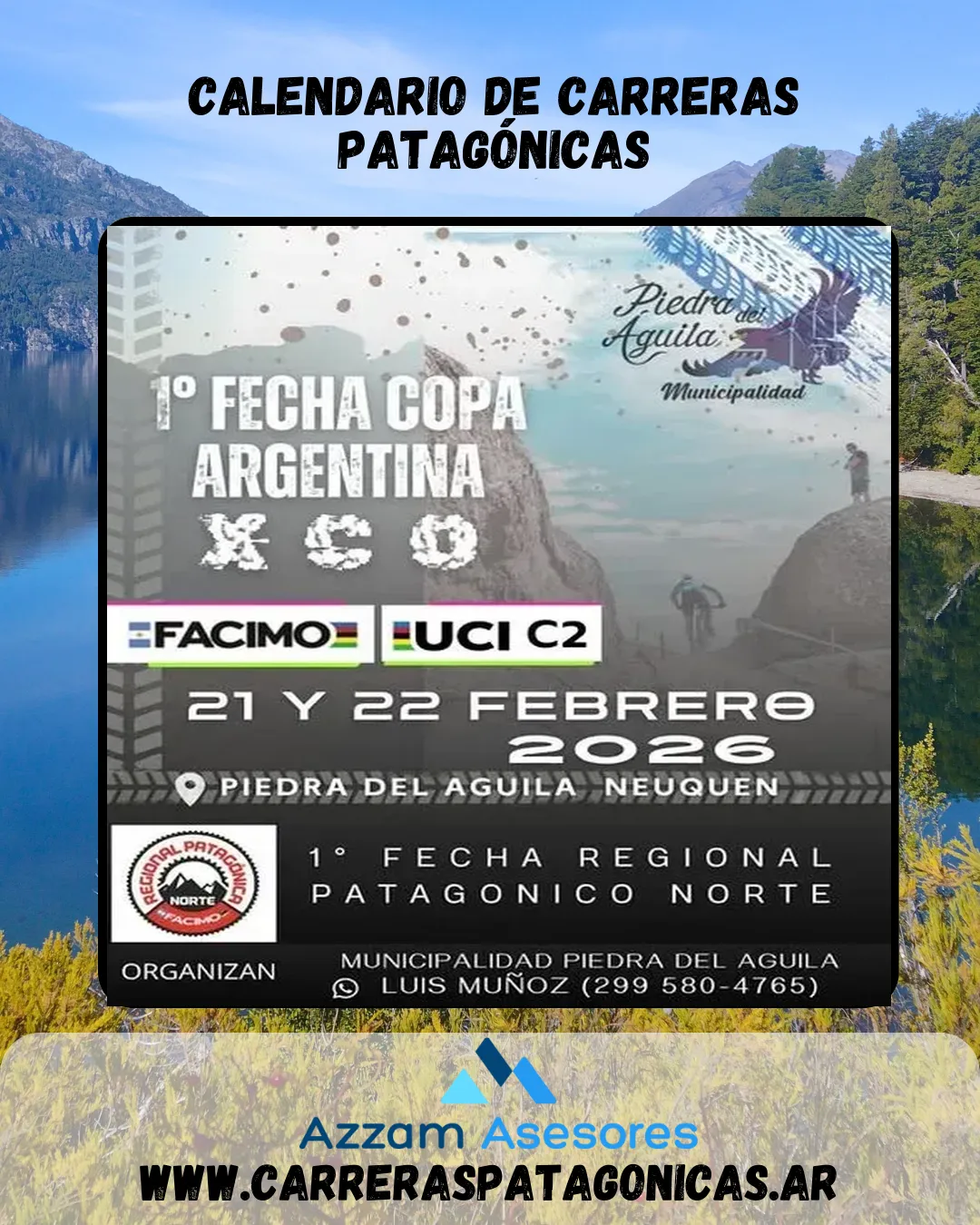 Flyer de 1era Fecha Copa Argentina XCO 2026