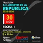 Flyer de 1era Fecha Triatlón Abierto de la República 2025