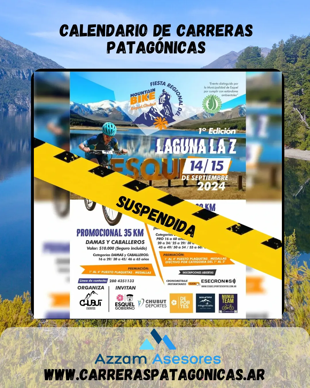 Flyer de 1era Fiesta Regional del Mountain Bike 2024