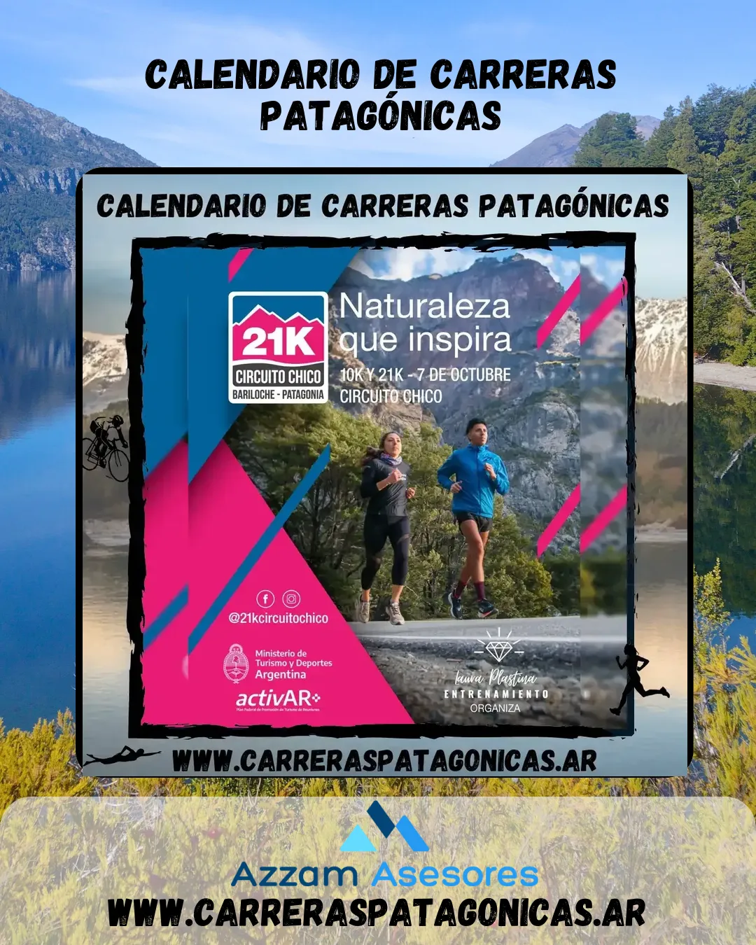 Flyer de 21K Circuito Chico 2023