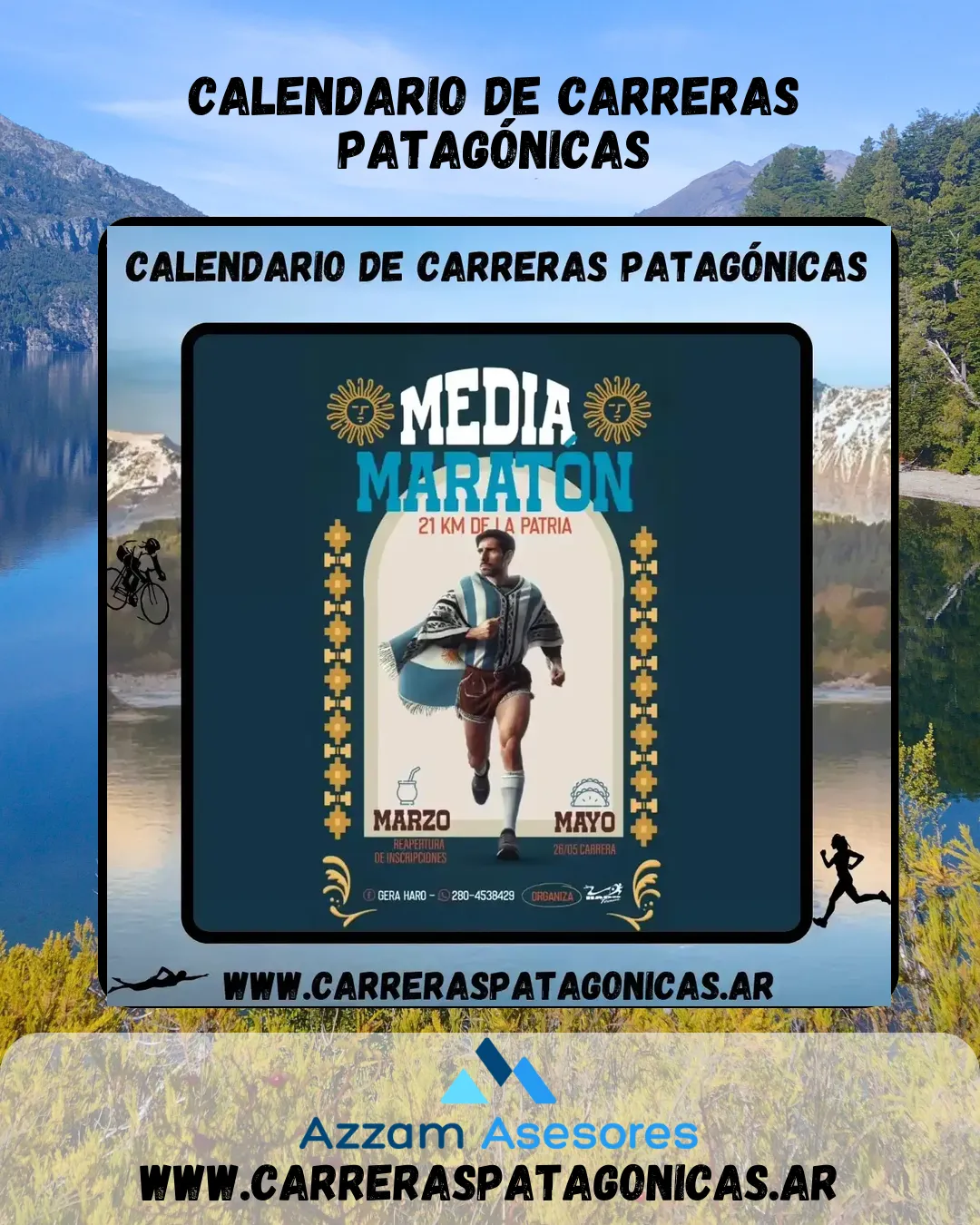 Flyer de 21K Día de la Patria 2024