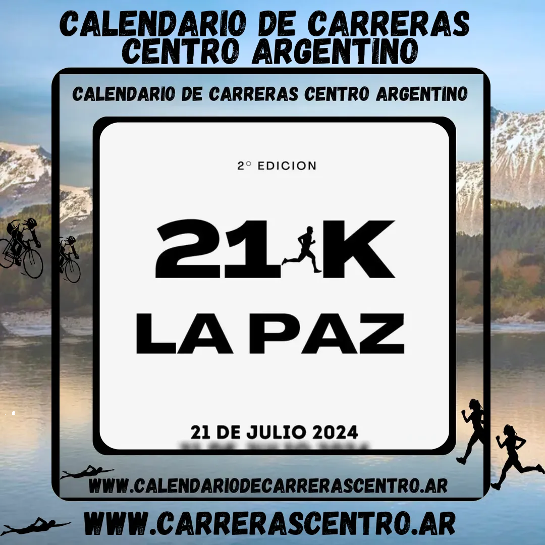 Flyer de 21K La Paz 2024