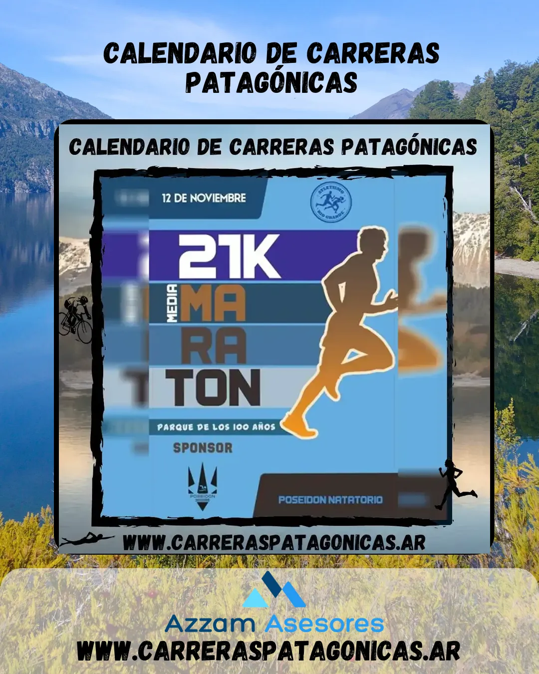 Flyer de 21K Poseidón 2023