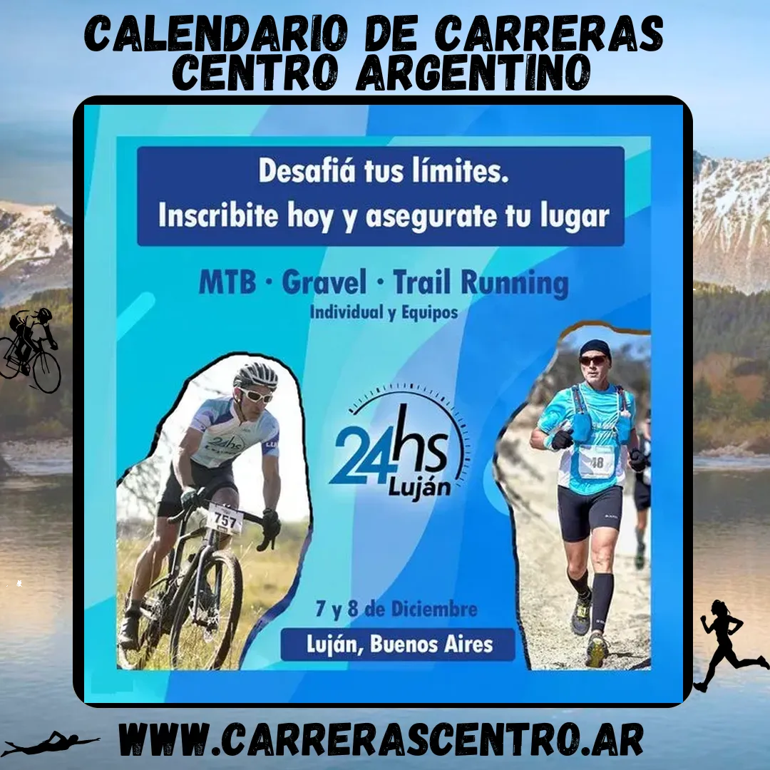 Flyer de 24Hs Luján 2025