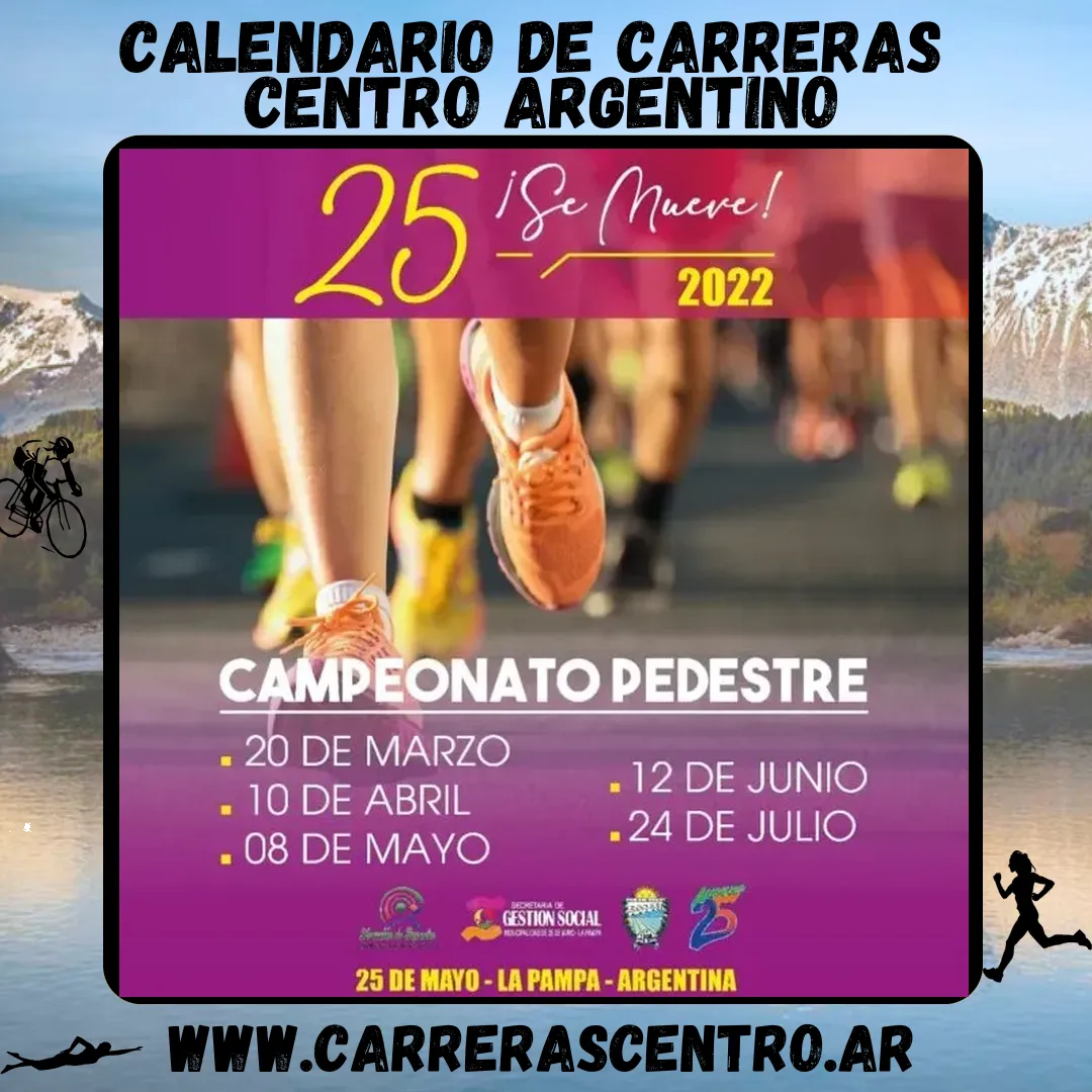 Flyer de 25 ¡SE MUEVE! – 3er FECHA CAMPEONATO PEDESTRE 2022