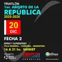 Flyer de 2da Fecha Triatlón Abierto de la República 2025