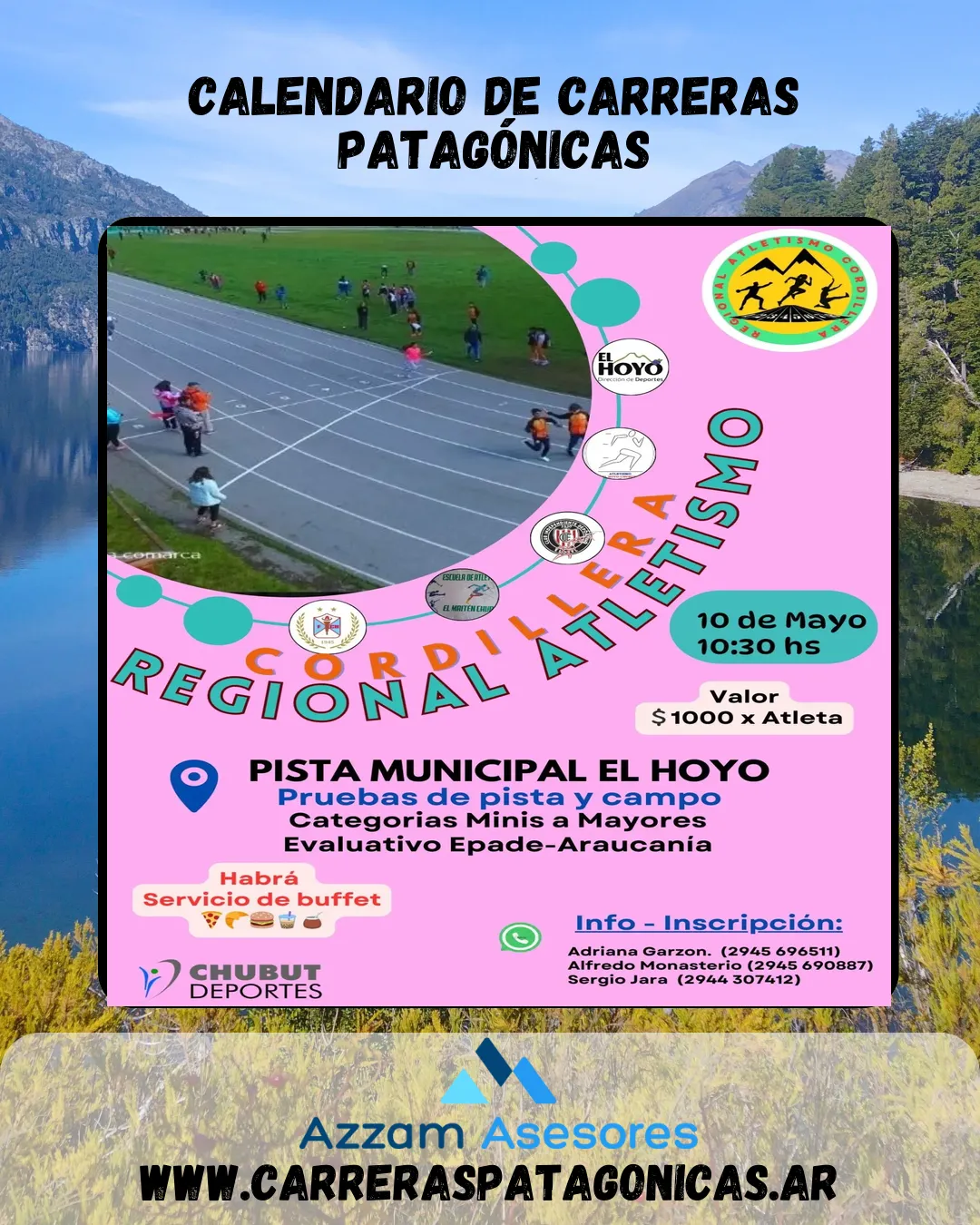 Flyer de 2do Regional Atletismo Cordillera 2025