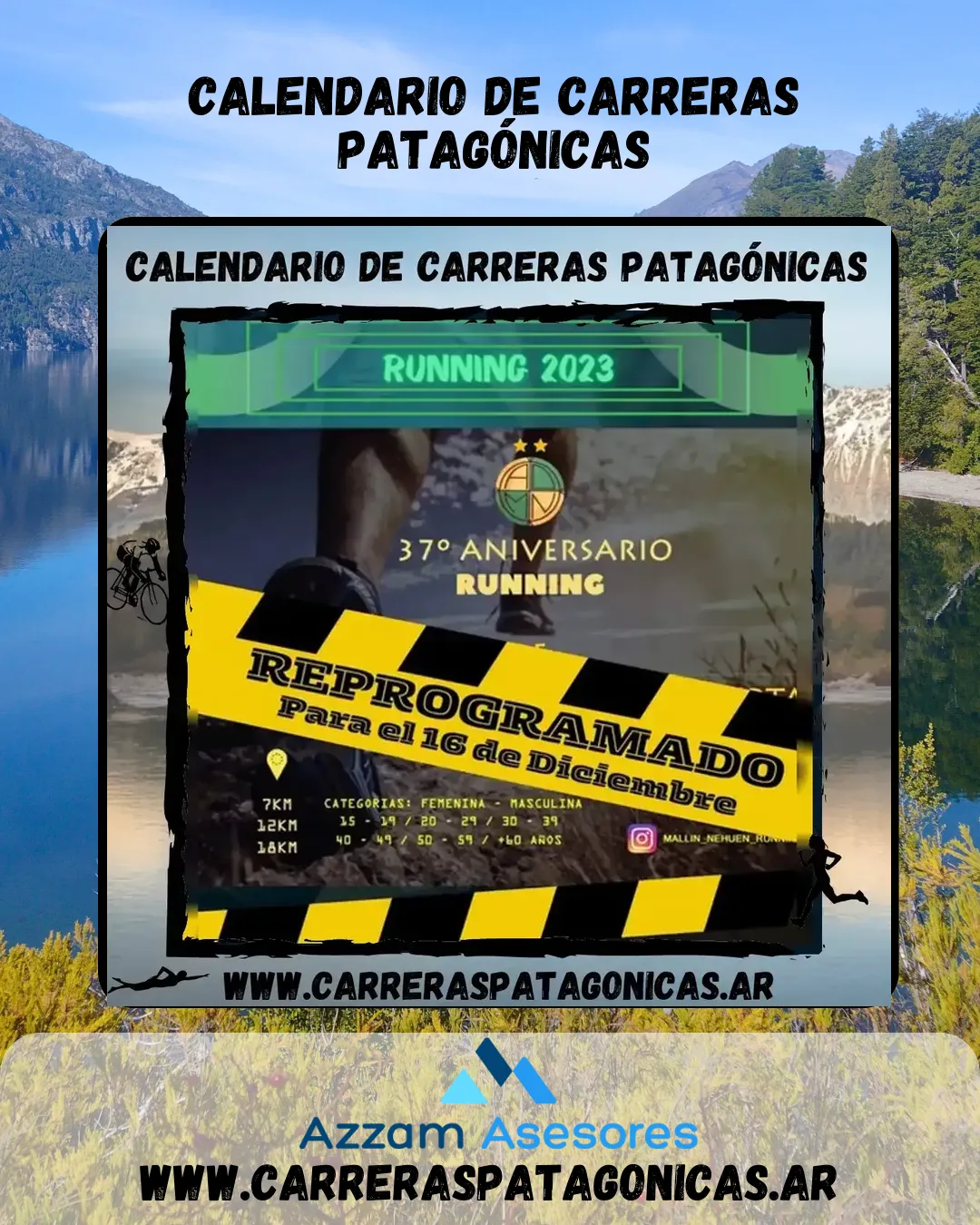 Flyer de 37° Aniversario Running 2023