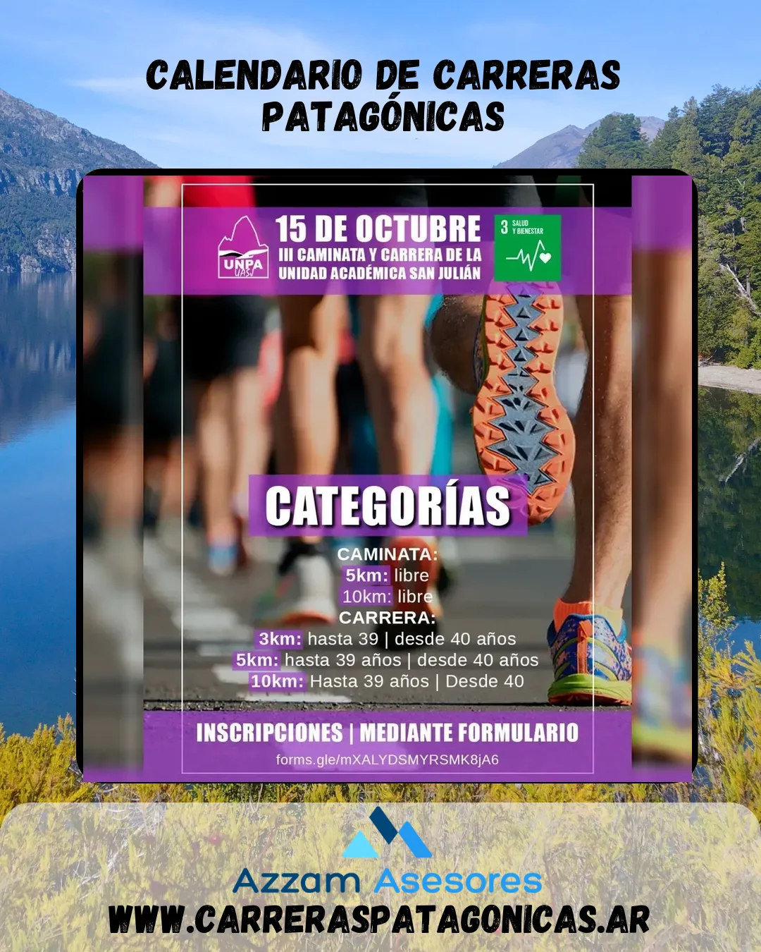 Flyer de 3er Caminata y Carrera UASJ 2022