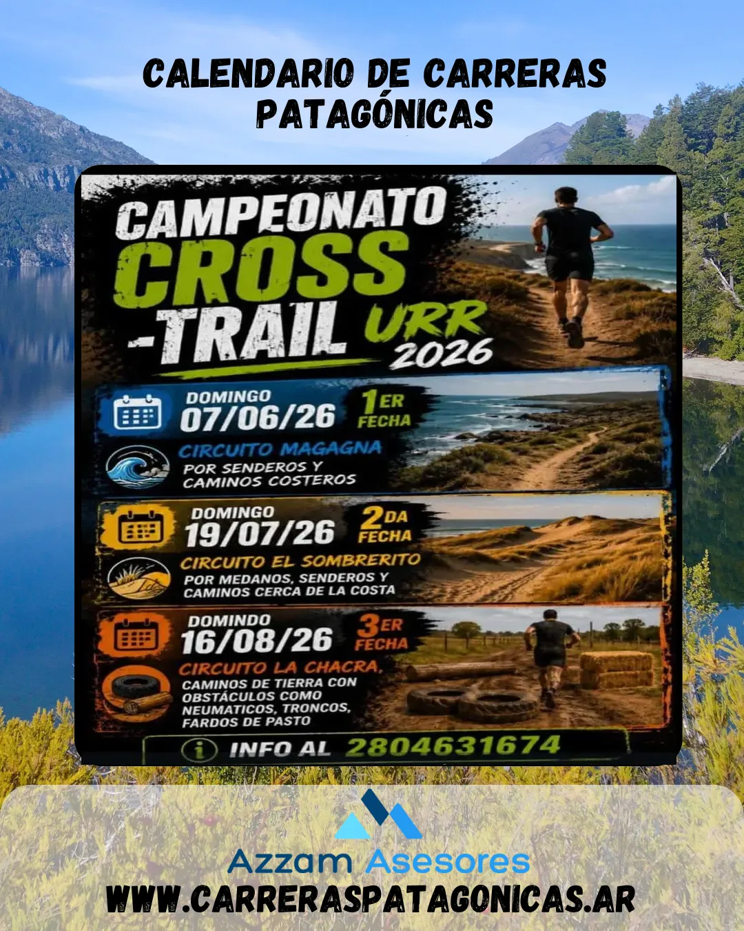 Flyer de 3era Fecha Campeonato Cross-Trail URR 2026