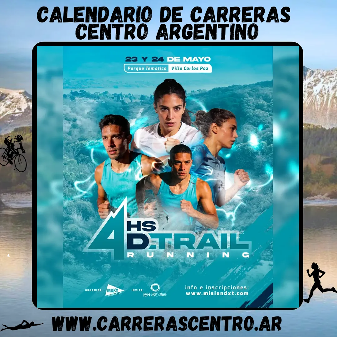 Flyer de 4Hs de Trail 2026