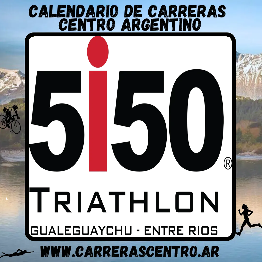 Flyer de 5I50 Triathlon Gualeguaychú 2024