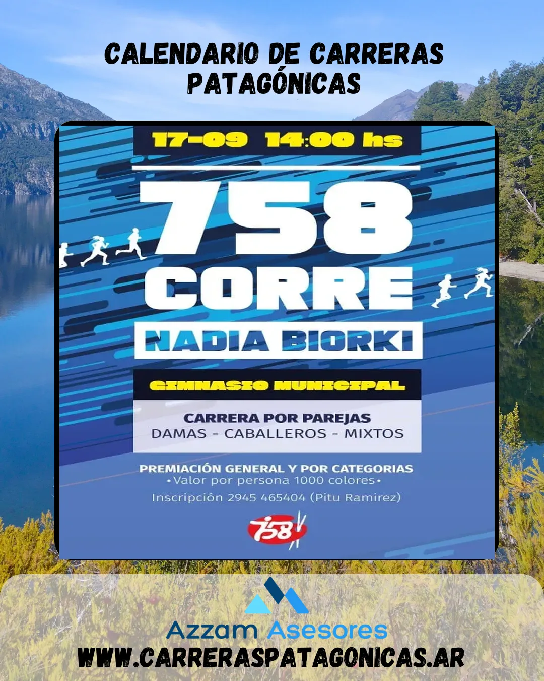 Flyer de 758 CORRE – Nadia Biorki 2022