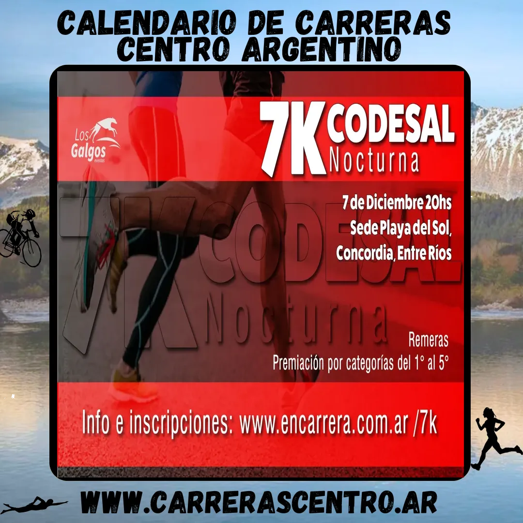 Flyer de 7K Codesal Nocturna 2024