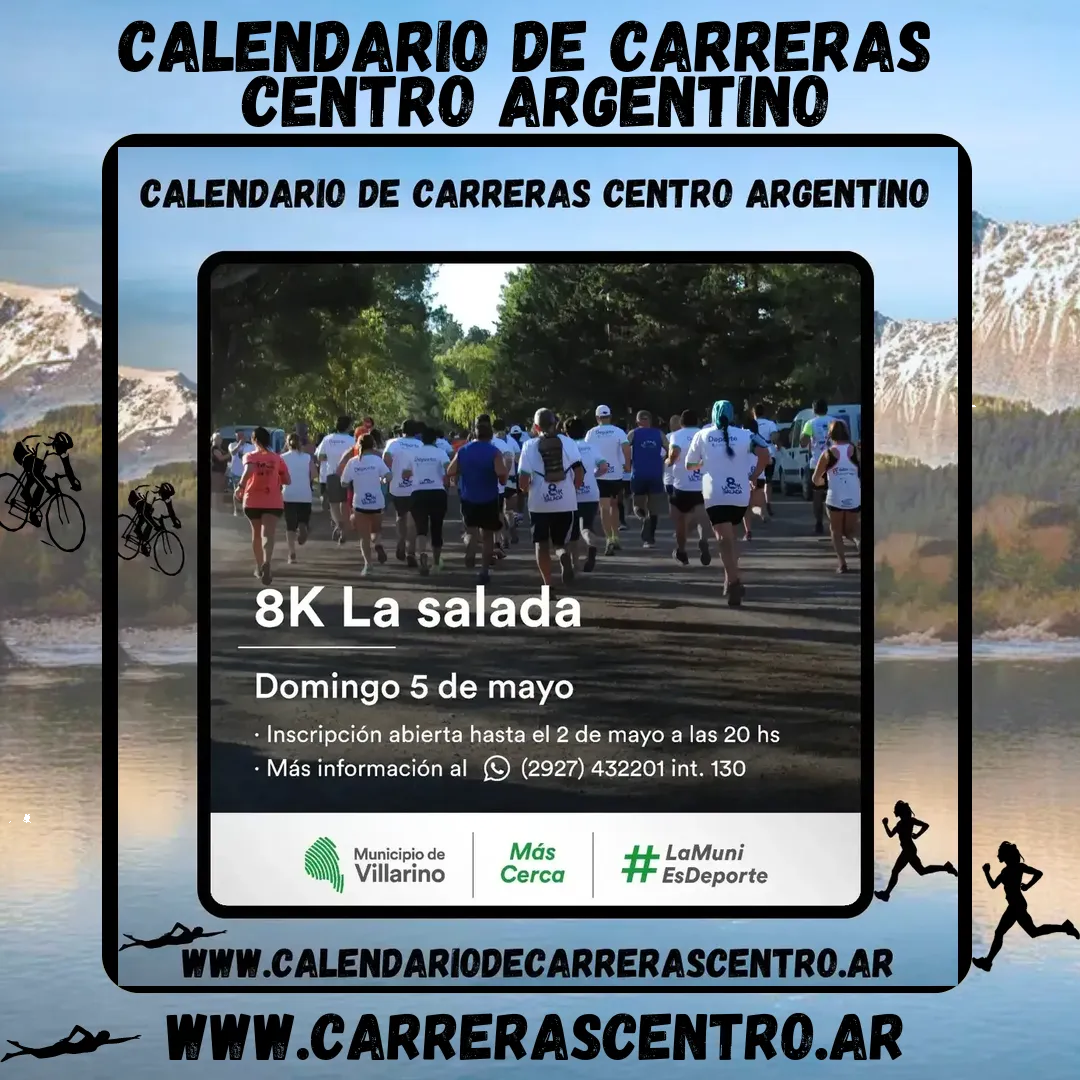 Flyer de 8K De la Salada 2024