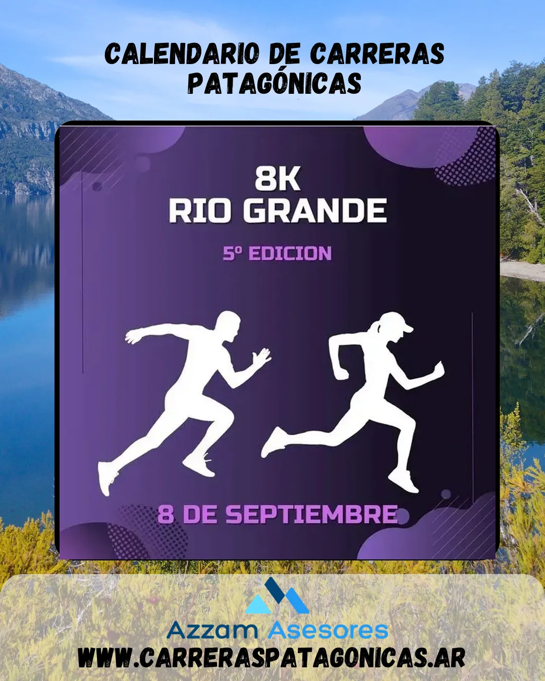 Flyer de 8K Río Grande 2024