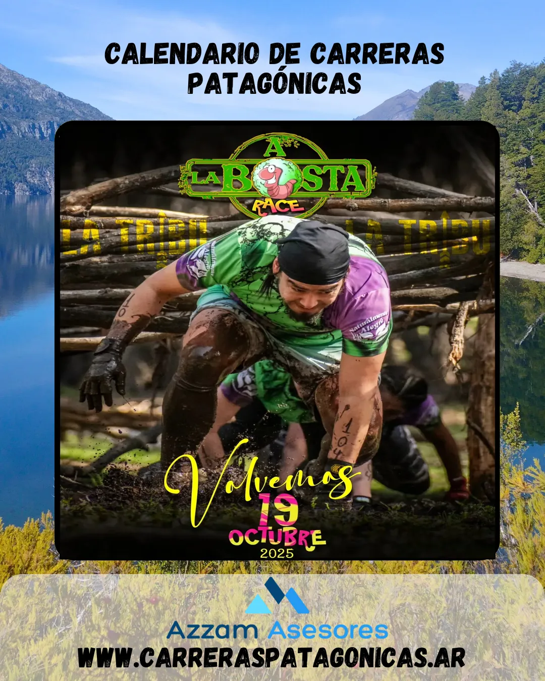 Flyer de A la Bosta Race 2025