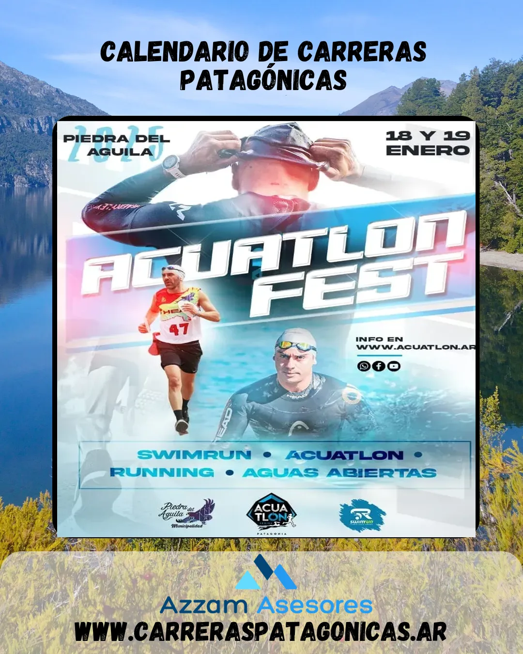 Flyer de Acuatlón Fest 2025