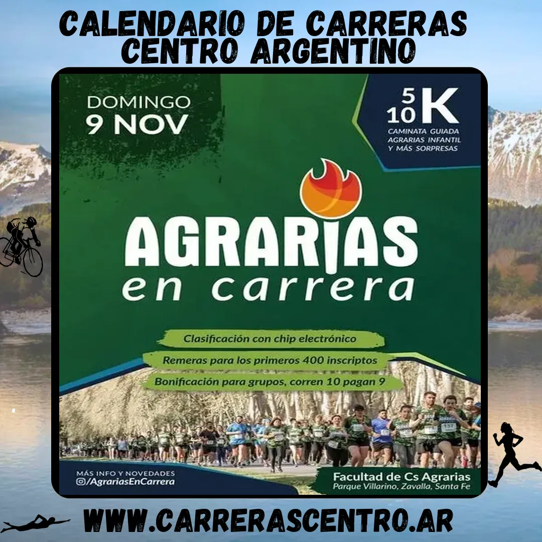 Flyer de Agrarias en Carrera 2025