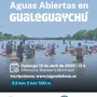 Flyer de Aguas Abiertas en Gualeguaychú 2026