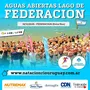 Flyer de Aguas Abiertas Lago de Federación 2025