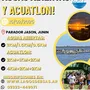 Flyer de Aguas Abiertas y Acuatlón Junín 2026