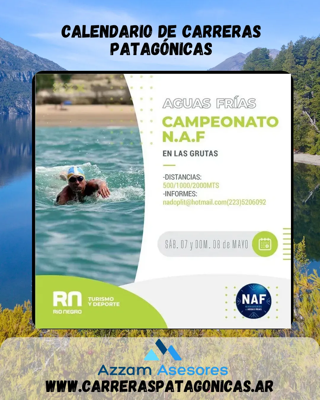 Flyer de AGUAS FRÍAS CAMPEONATO N.A.F 2022