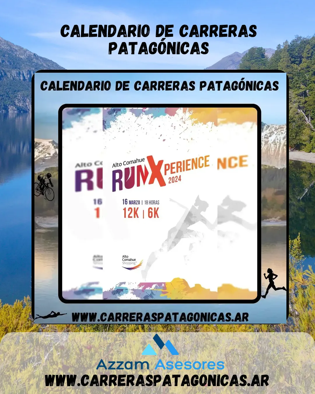 Flyer de Alto Comahue Run Xperience 2024