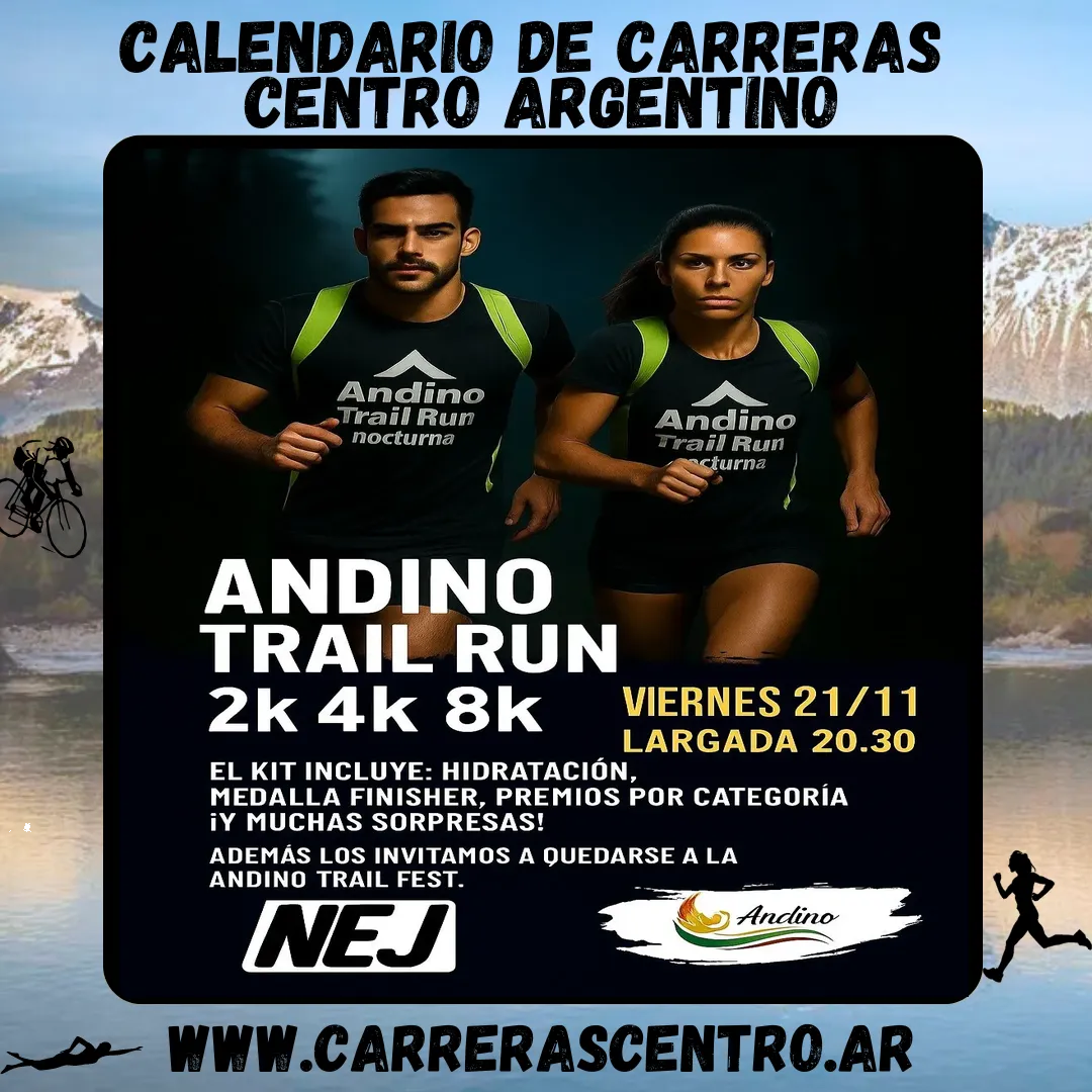 Flyer de Andino Trail Run Nocturna 2025
