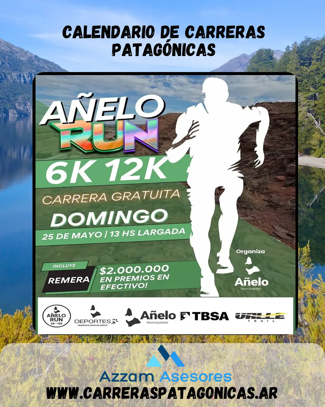 Flyer de Añelo Run 2025