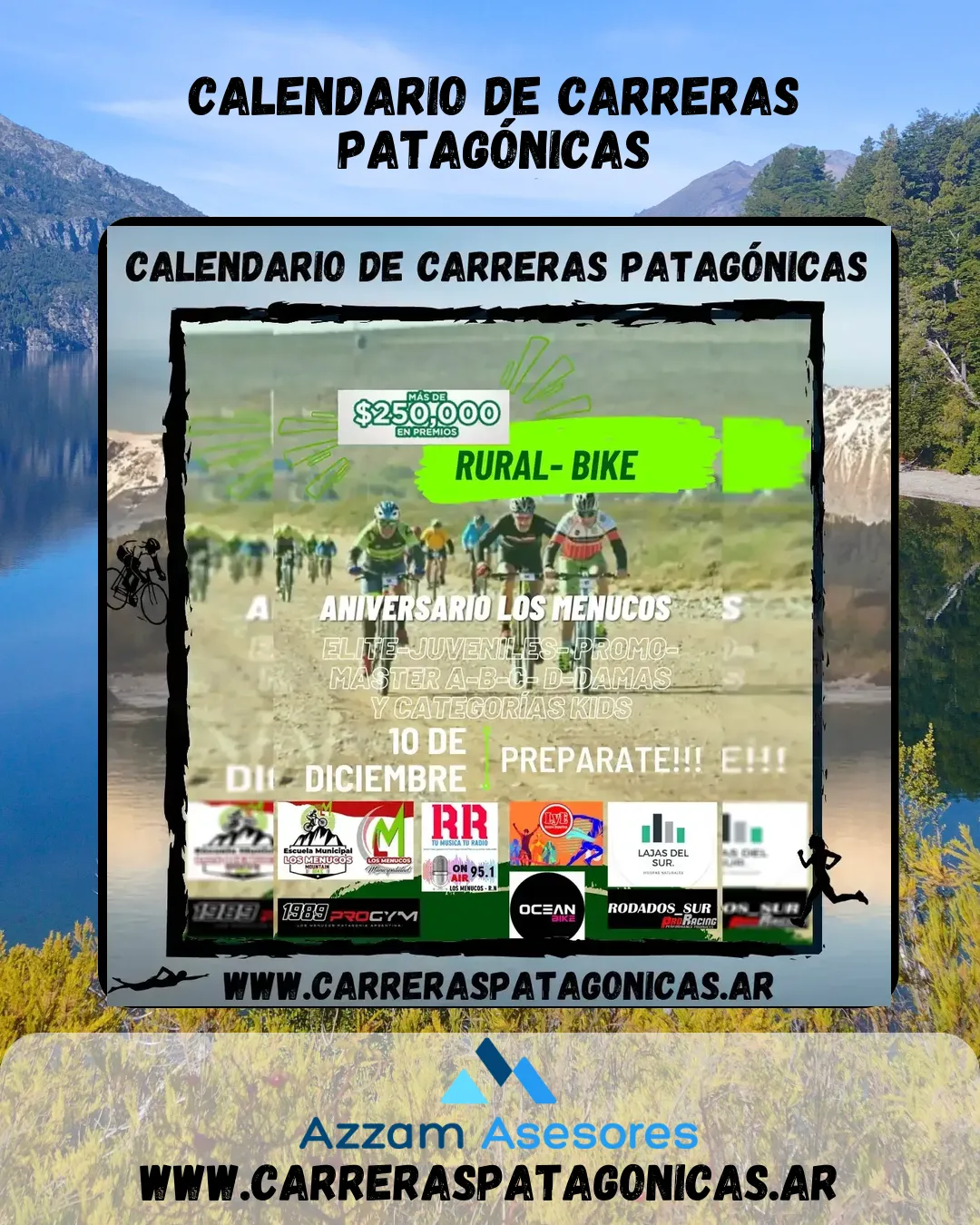 Flyer de Aniversario Los Menucos 2023