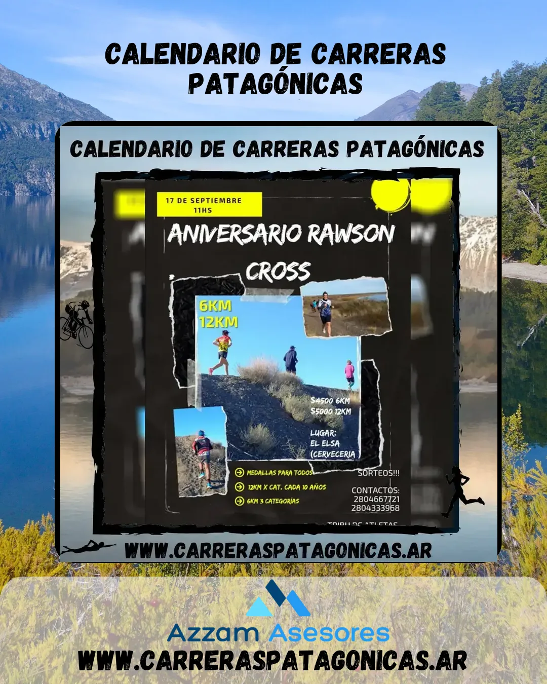 Flyer de Aniversario Rawson Cross 2023