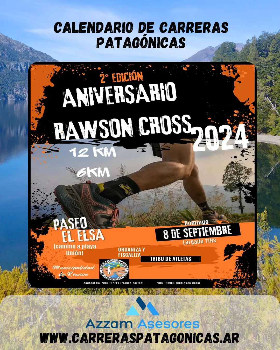 Flyer de Aniversario Rawson Cross 2024