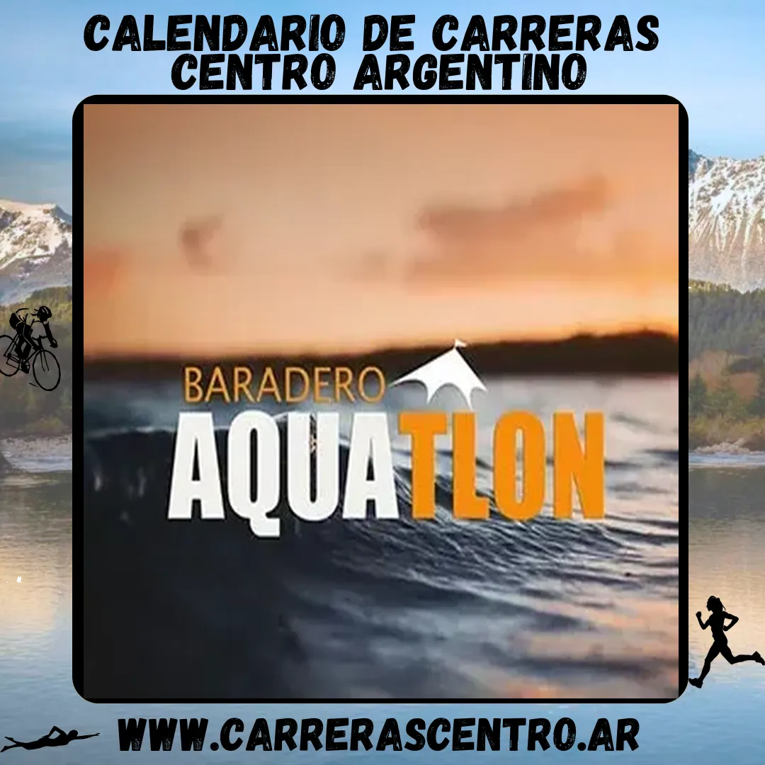 Flyer de Aquatlón Baradero 2024