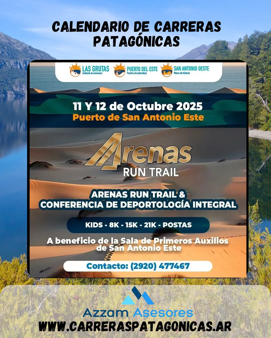 Flyer de Arenas Run Trail 2025