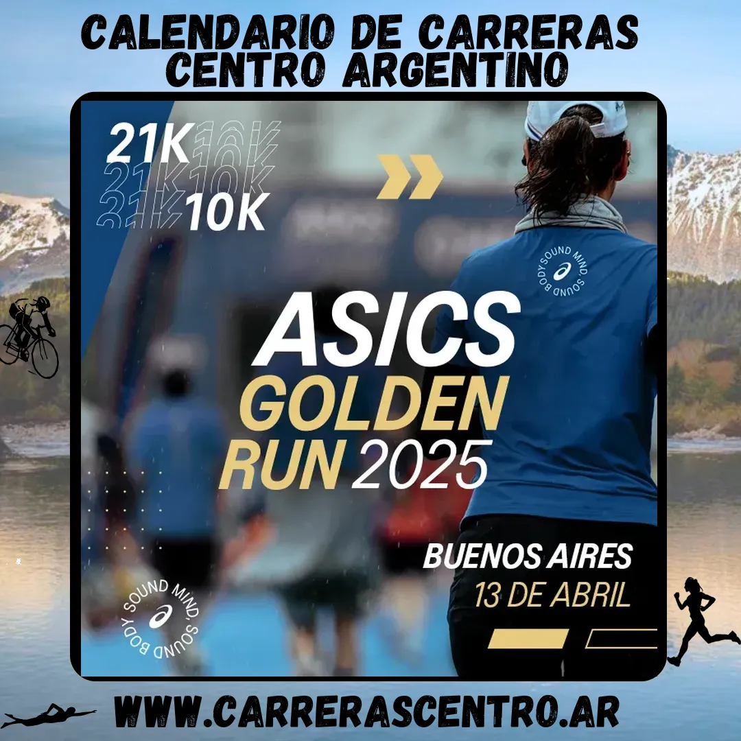 Flyer de Asics Golden Run 2025