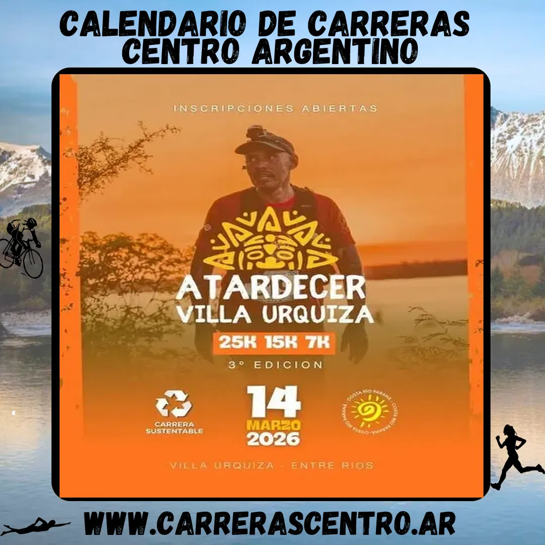 Flyer de Atardecer Villa Urquiza 2026